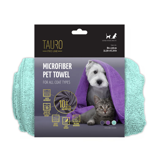 Tauro Pro Line mikrokuitupyyhe, minttu